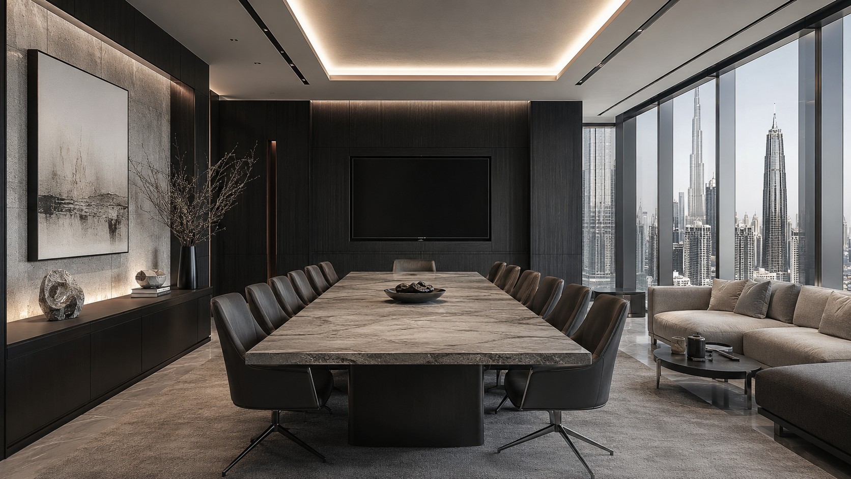 Luxury executive boardroom